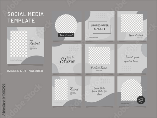 design template puzzle fashion women post