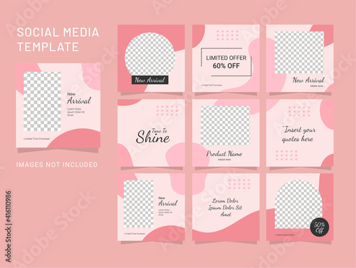 design template puzzle fashion women post