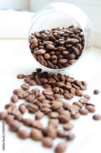 Coffee beans is love in the morning