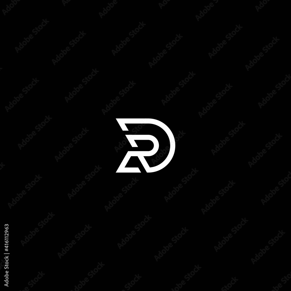 Letter RD Monogram Logo Letter RD Monogram Logo