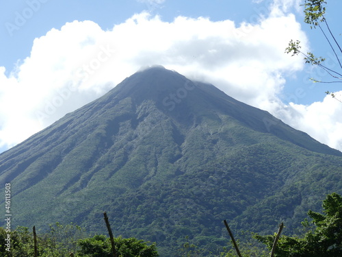 Arenal volcano on a clear day, La Fortuna, Costa Rica