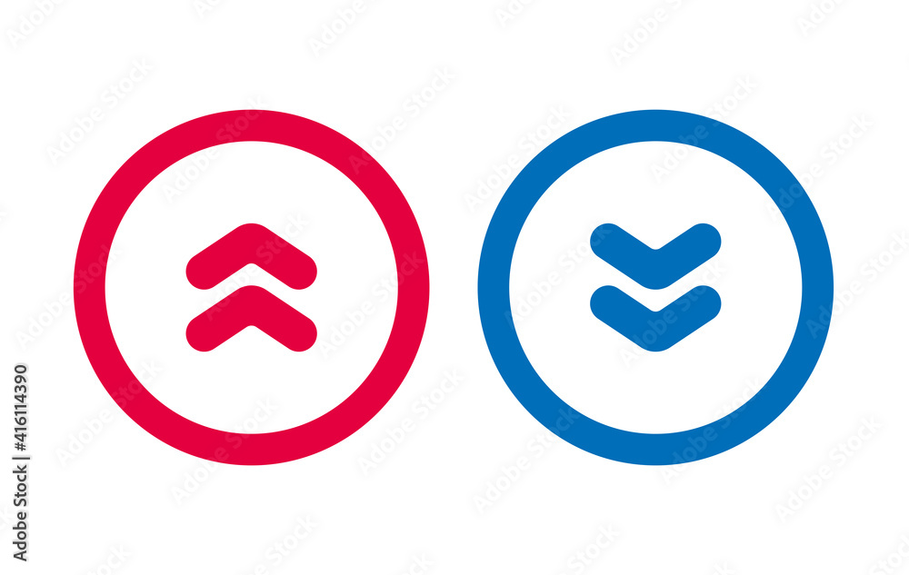 Design Arrow Icon Line Red And Blue Design Arrow Icon Line Red And Blue