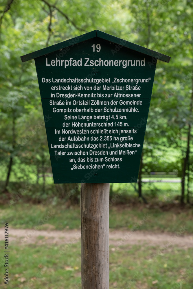 sign post Zschonergrund