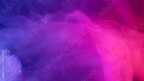 Color smoke on dark background
