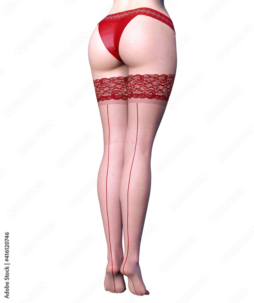 Long slender sexy legs woman stockings. Long slender sexy legs woman stockings.