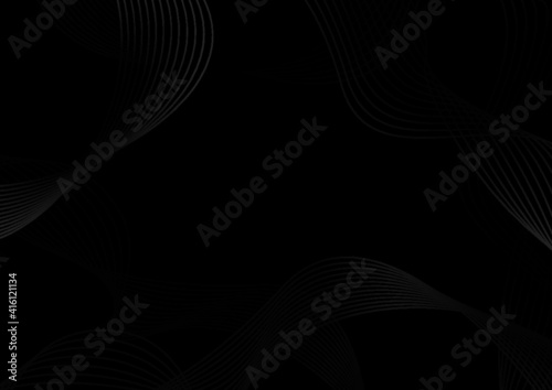 fondo elegante color negro con olas de lineas degradadas