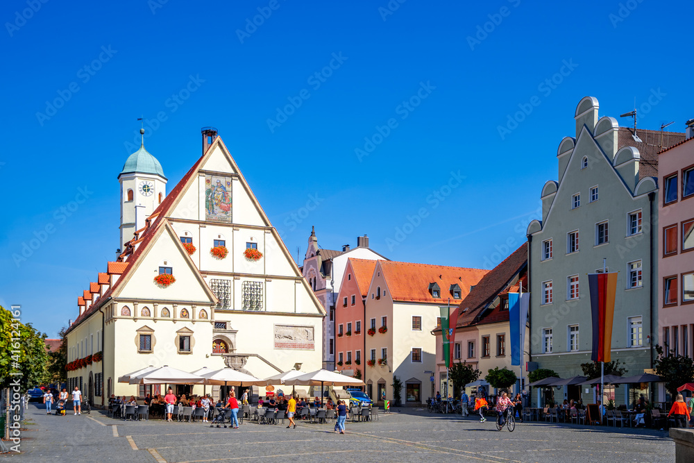 Altes Rathaus und Oberer Markt, Weiden in der Oberpfalz, Bayern, Deutschland 
