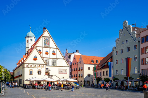 Altes Rathaus und Oberer Markt, Weiden in der Oberpfalz, Bayern, Deutschland 