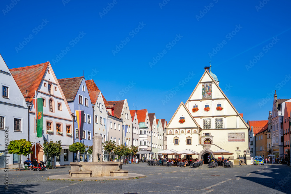 Altes Rathaus und Oberer Markt, Weiden in der Oberpfalz, Bayern, Deutschland 