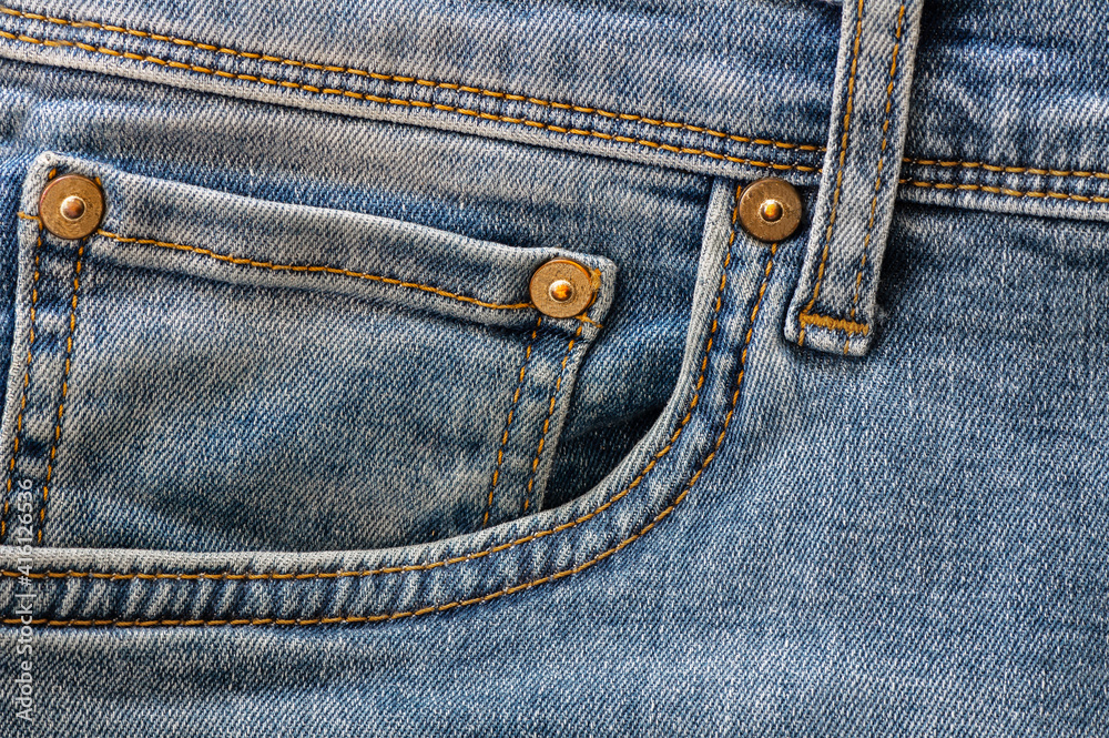 Denim jeans pattern, close up textured jean background, detailed fabric texture Denim jeans pattern, close up textured jean background, detailed fabric texture