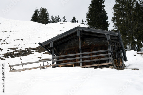 Wandern Bayrische Berge im Winter