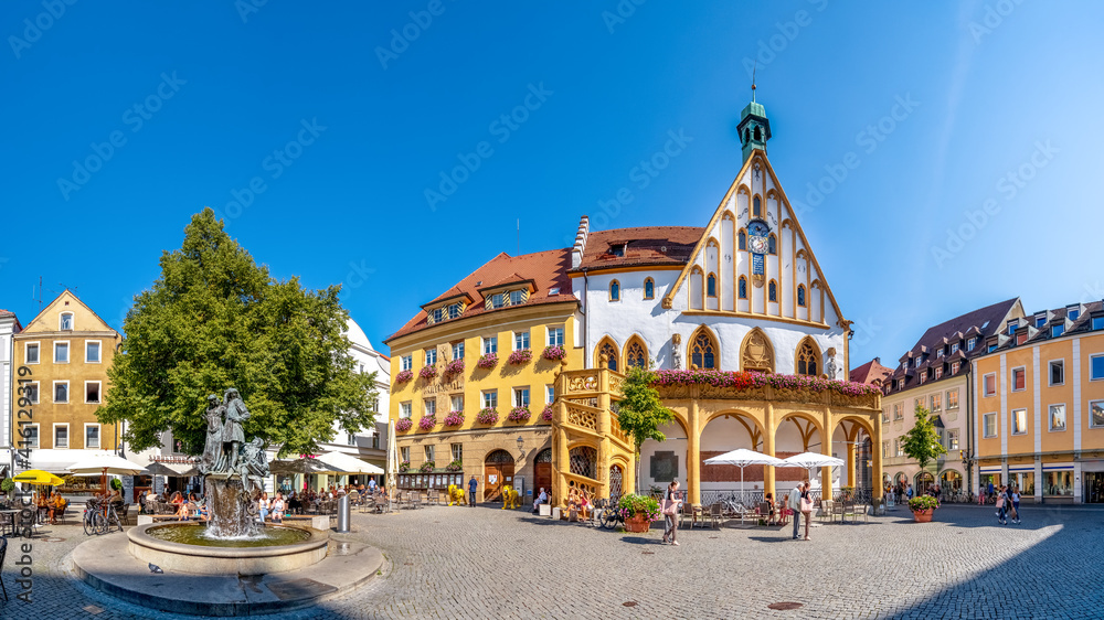 Rathaus, Marktplatz, Amberg in der Oberpfalz, Bayern, Deutschland 
