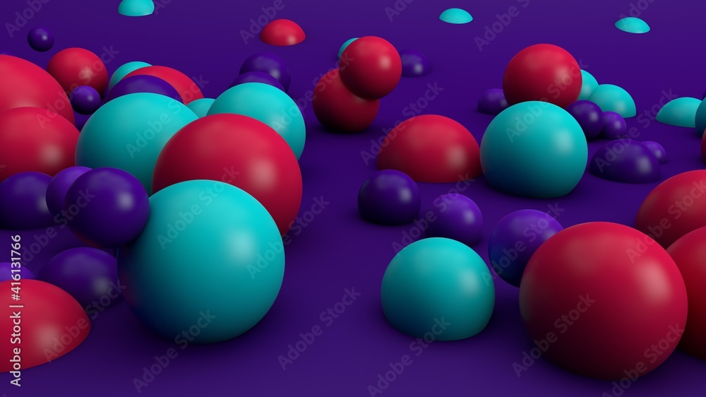 Diseño Abstracto de esferas coloridas. Ilustración futurista para fondo ...