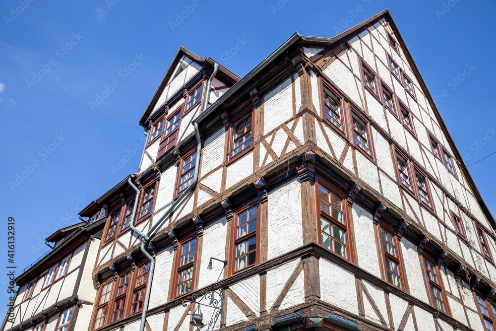 Quedlinburg old timber-framed house