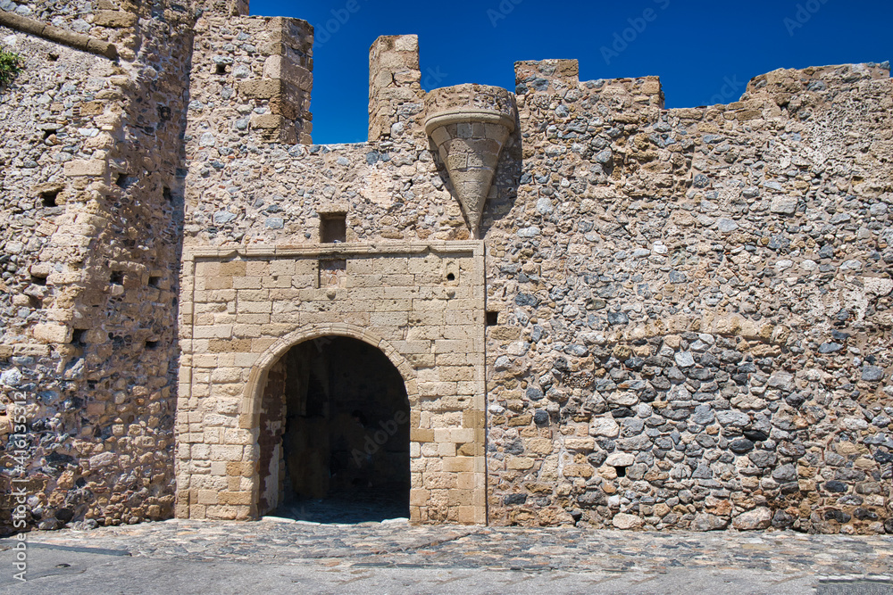 Old gate leads to town of Monemvasia