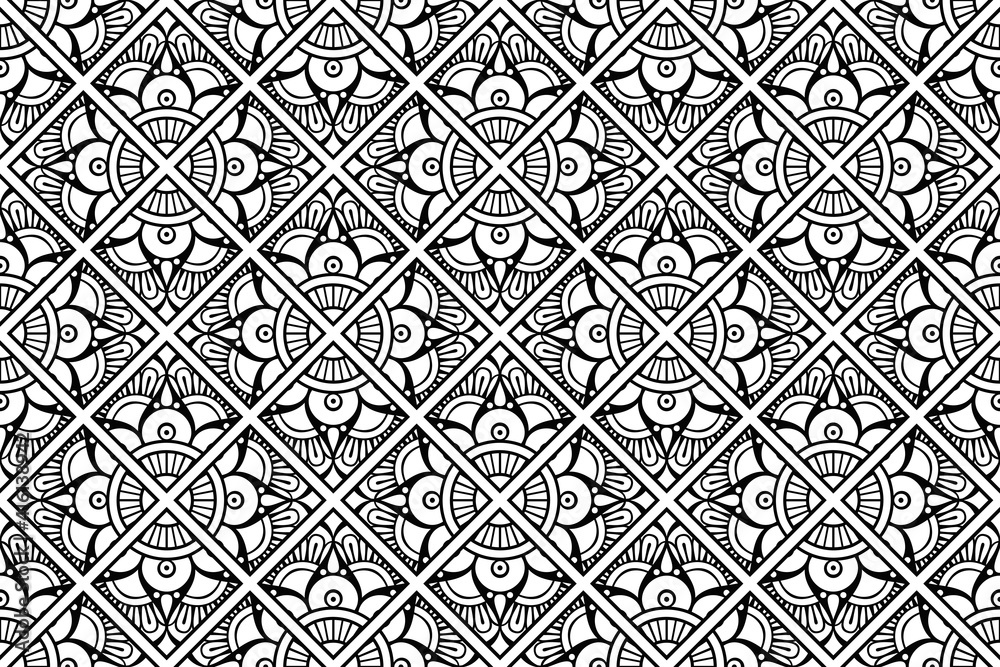 Fototapeta premium Mandala Ornament Pattern. Vintage decorative elements