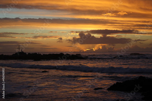sunset over the sea © nicolas