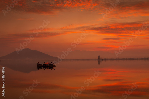 SUNSET AT DAL LAKE SRINAGAR photo