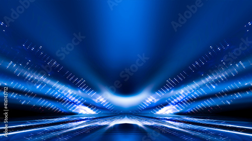 Abstract dark futuristic bl...