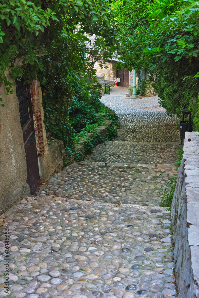 Cobblestone street, Mostar, Bosnia and Herzegovina