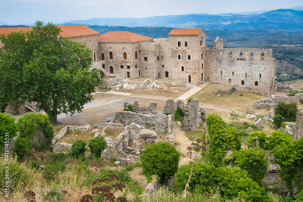 The Palace of the Despots dominates the Upper Town of Mystras