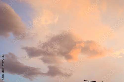 sunset in the clouds