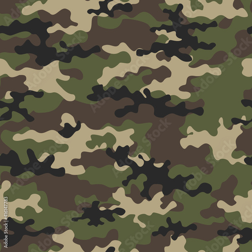  camouflage background classic vector seamless pattern, stylish design.