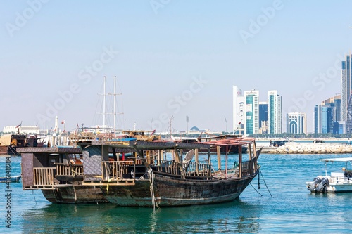 Harbor in Doha city, Qatar