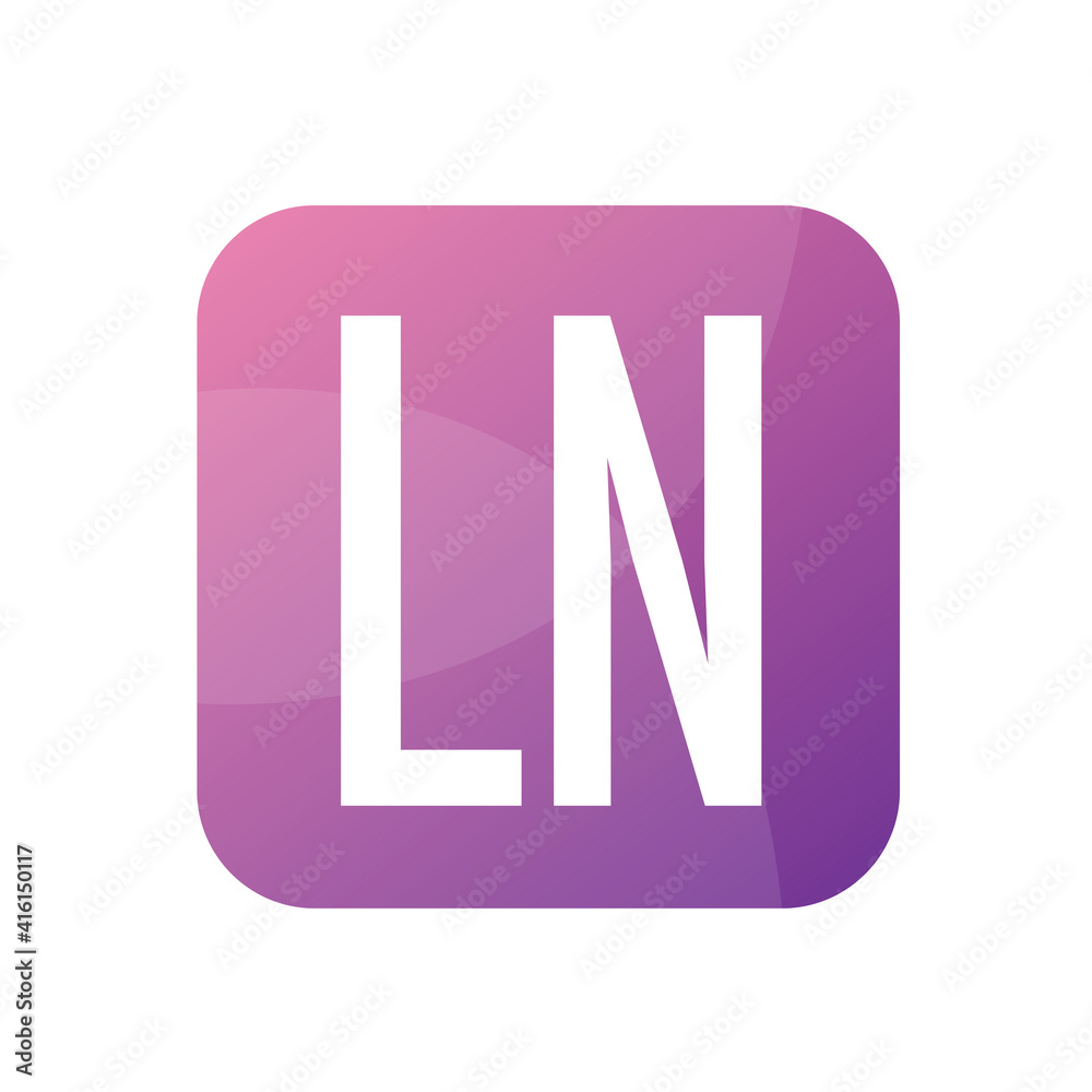 LN Letter Logo Design With Simple style LN Letter Logo Design With Simple style