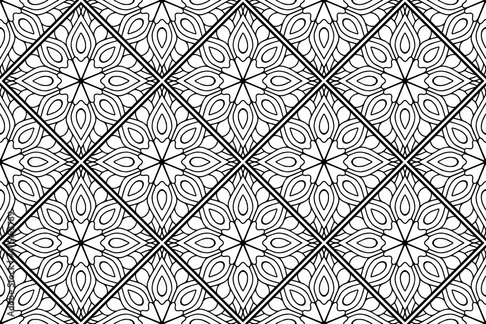 Fototapeta premium Mandala Ornament Pattern. Vintage decorative elements