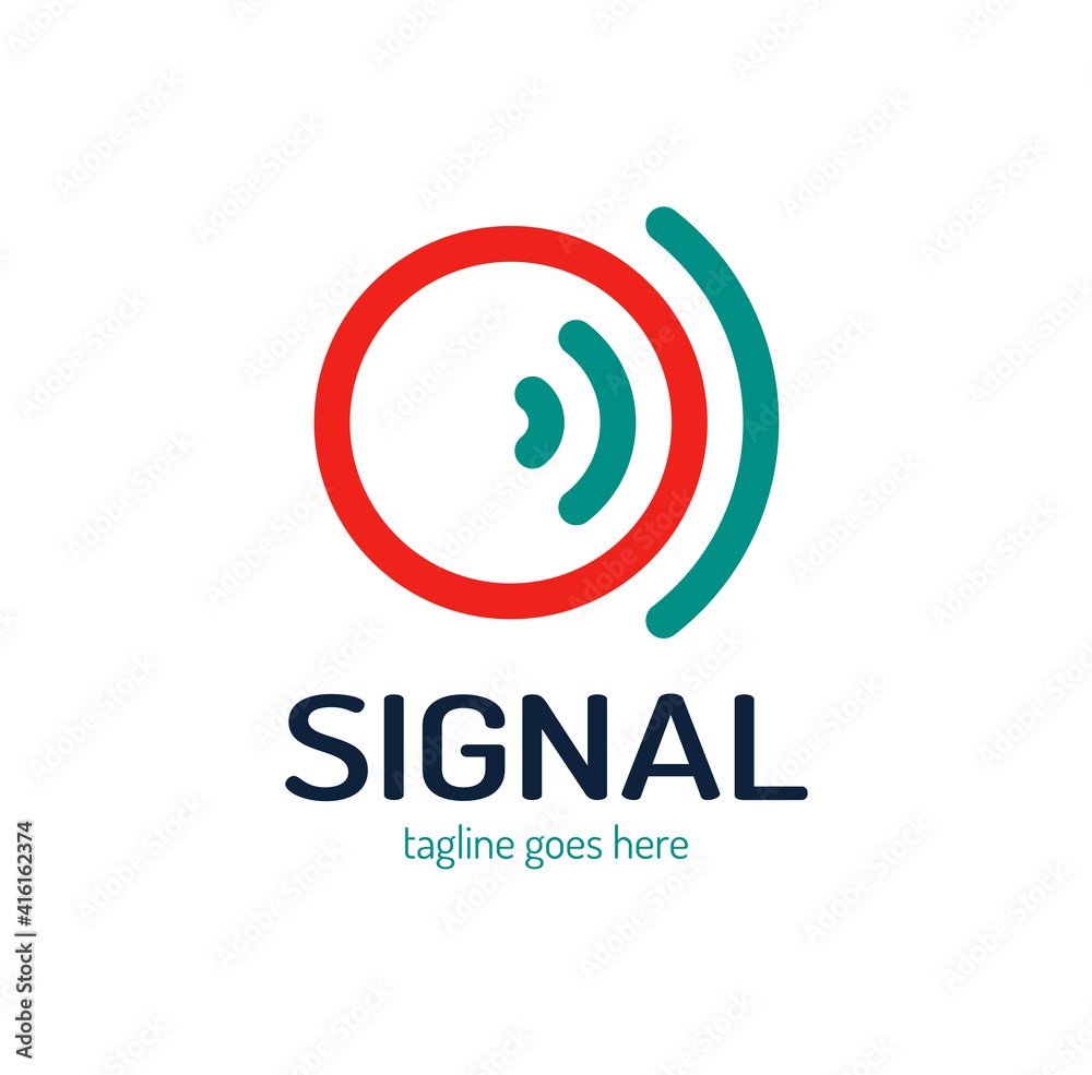 Circle signal for logo design concept, very suitable in various business purposes, also for icon, symbol and many more.