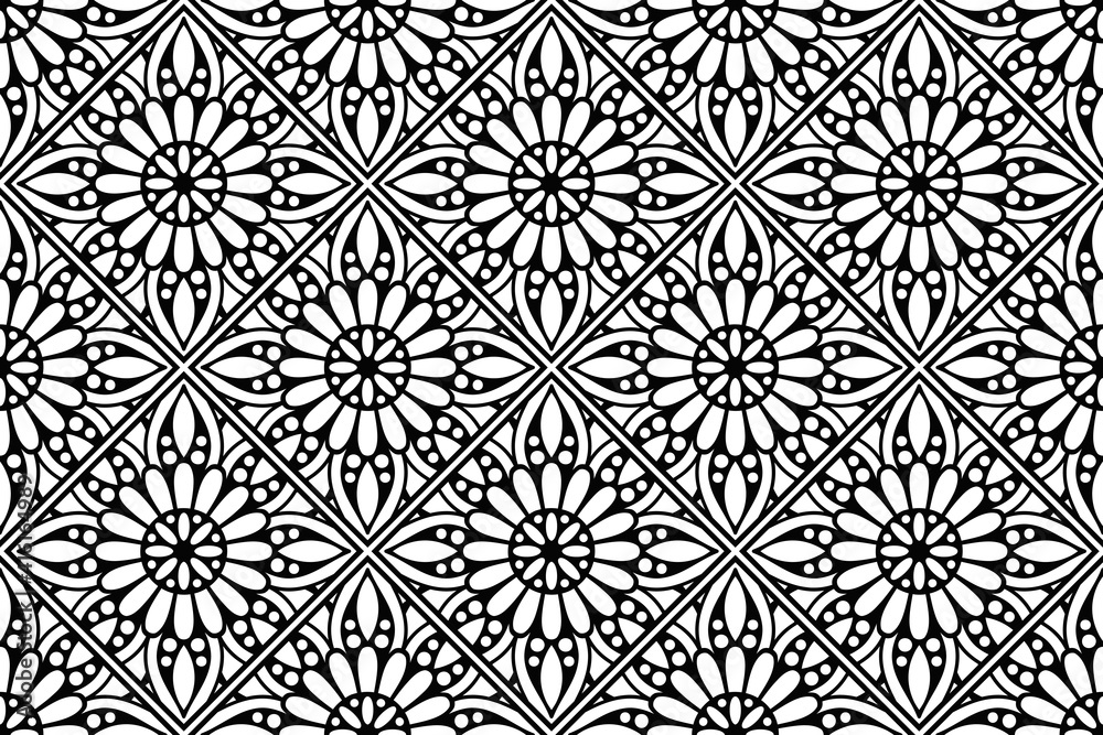 Mandala Ornament Pattern. Vintage decorative elements