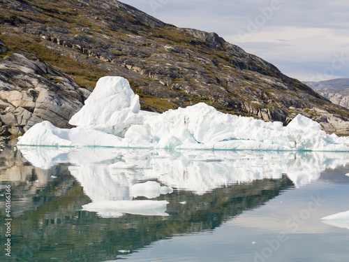 Icebergs in Disko Bay, Greenland, Danish Territory. photo