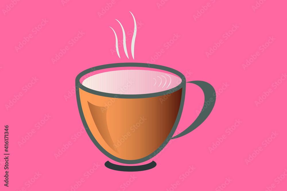 Illustration Vectorielle de la ligne de fumée de café Illustration Vectorielle de la ligne de fumée de café