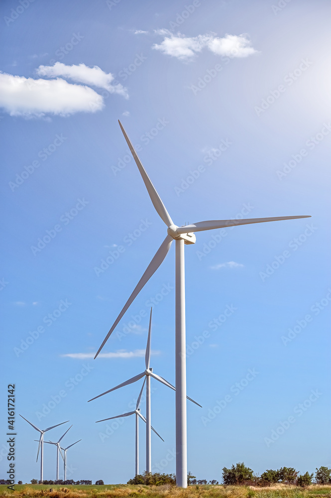 Windmill for electric power production. Windmill for electric power production.