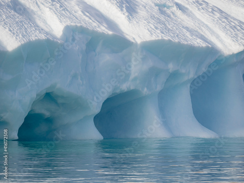 Iceberg in the Uummannaq Fjord System, Greenland, Danish overseas colony.