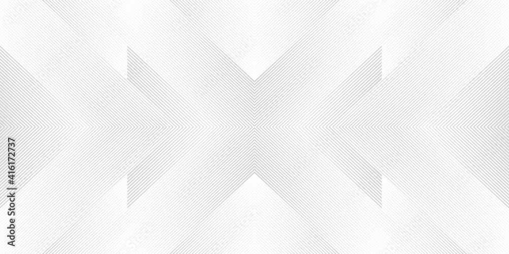 Fototapeta premium Luxury geometric seamless striped pattern. Modern vector symmetric ornament.