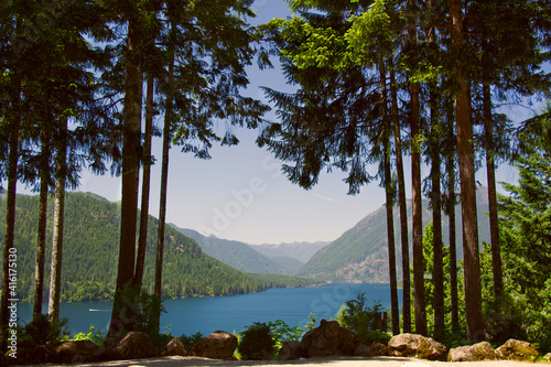 Lake Cushman in Summer photo