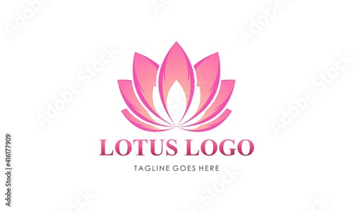 Fototapeta Naklejka Na Ścianę i Meble -  Lotus flower logo design template