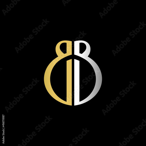 bb logo design vector icon luxury