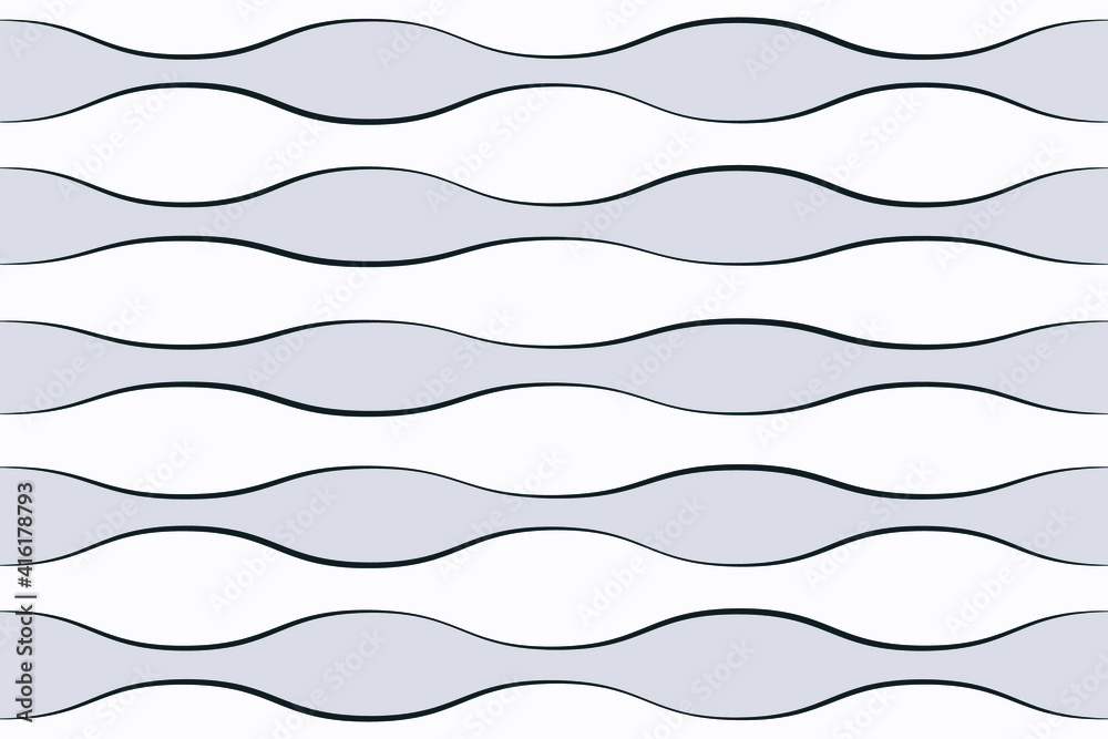 Vector seamless abstract black gray line like a water wave horizontal with broken and rough on white background Vector seamless abstract black gray line like a water wave horizontal with broken and rough on white background