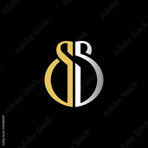 ss luxury logo design vector icon symbol