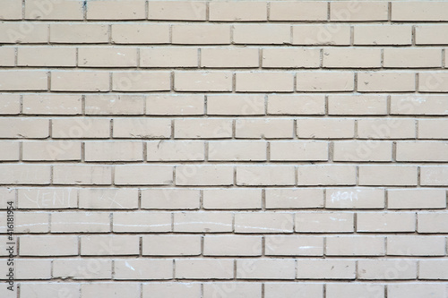 white brick wall and white cement, light wall