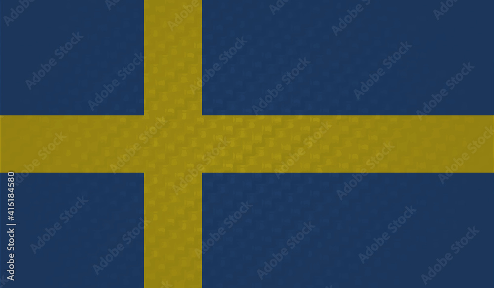 Grunge Sweden flag. Sweden flag with waving grunge texture. Grunge Sweden flag. Sweden flag with waving grunge texture.