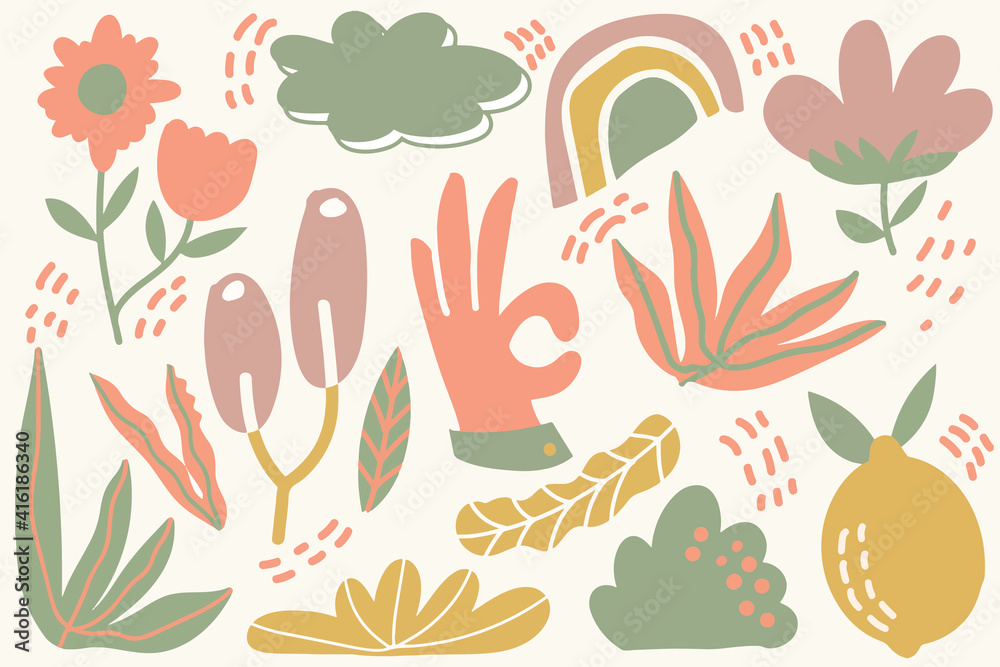 Obraz premium seamless background with flowers