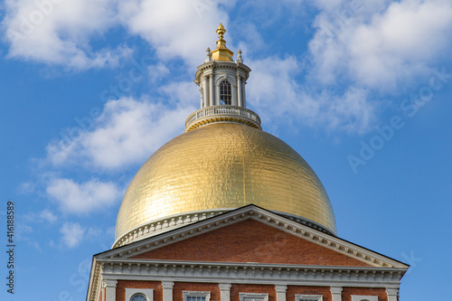 Massachusetts statehouse dome photo