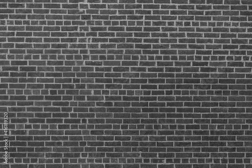 old brick wall  black and white image