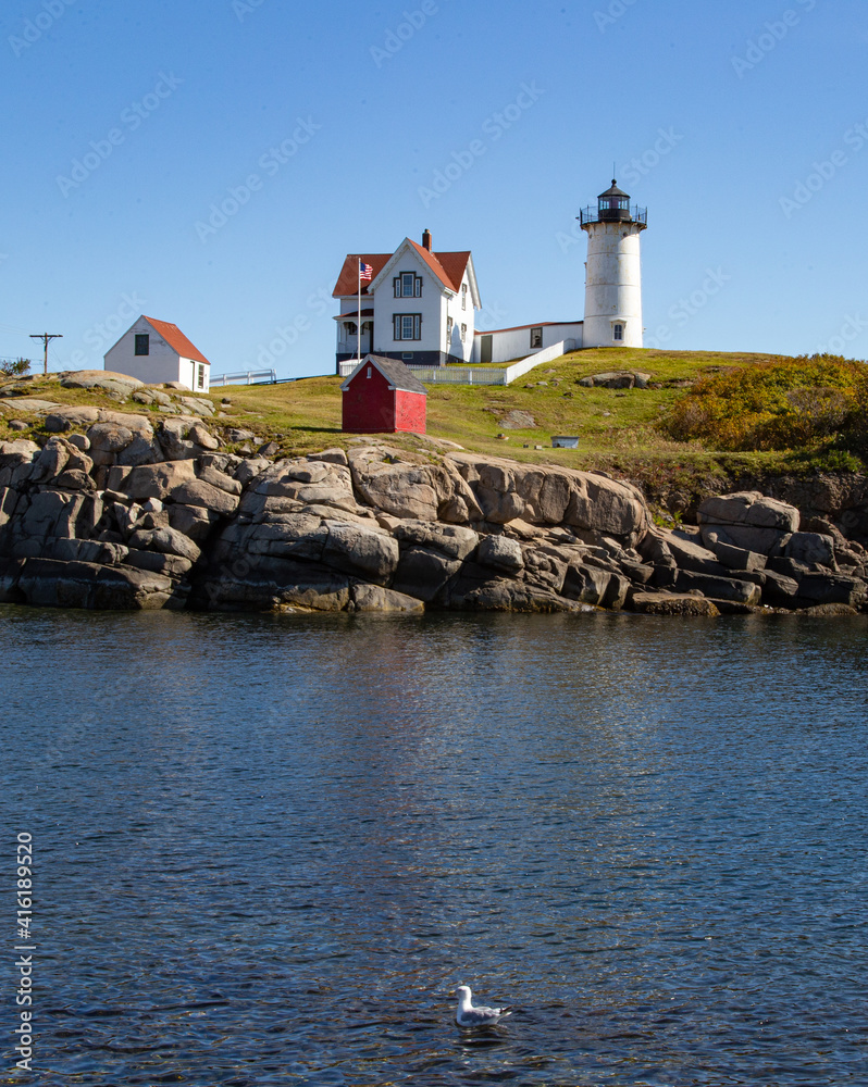 Lighthouse on the coast of Maine Lighthouse on the coast of Maine