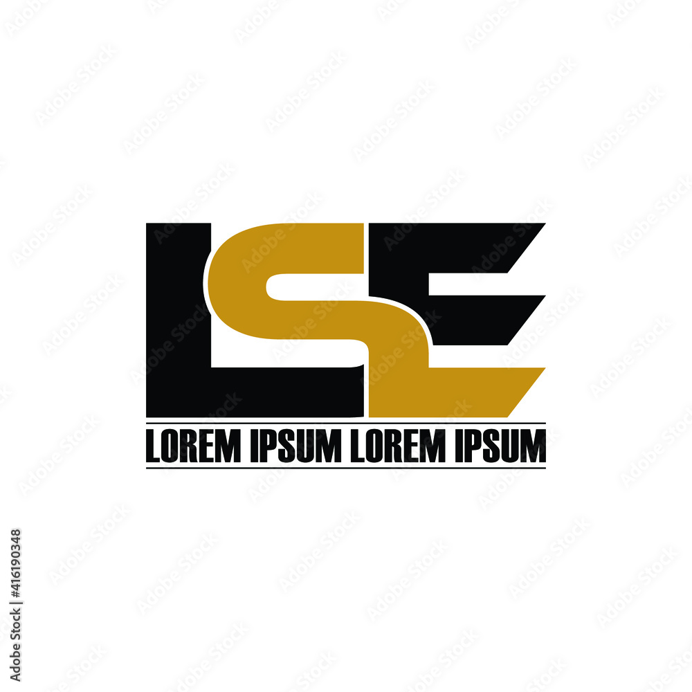 LSE letter monogram logo design vector LSE letter monogram logo design vector