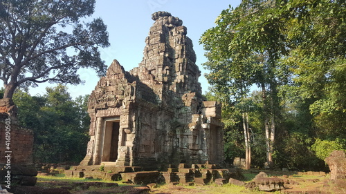 Cambodia. Prasat Prei is a 12th century temple built by King Jayavarman VII in the late 12th century. It was originally built as a Buddhist temple. Angkor period. Siem Reap province.